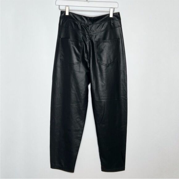Zara Faux Leather Slouchy Pants - Picture 7 of 10